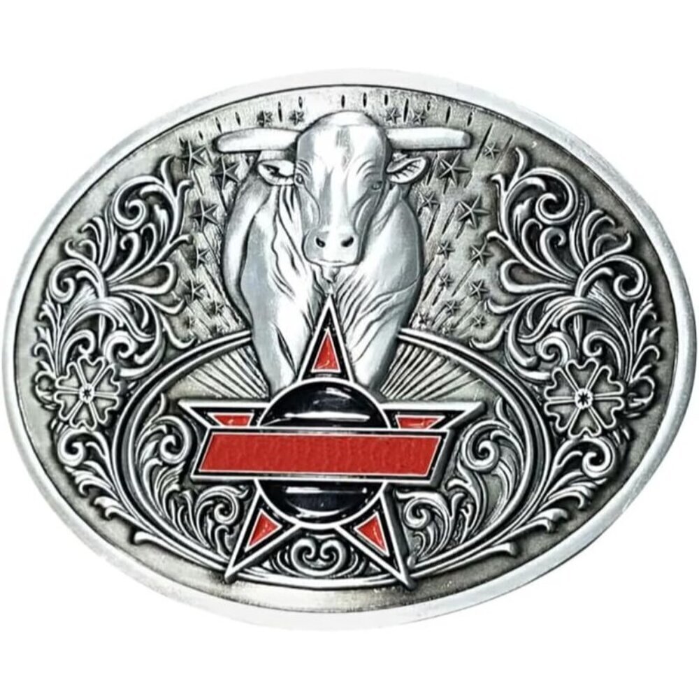 🆕Men's Silver Zinc Alloy Modern Beer Bottle Holder 10x8cm Western Belt Buckle